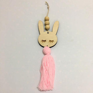 Adorable Sleepy Eye Eyelash Kids Room Decoration Crafts Wood  Wall Hanging Stars Decorative Beads Tassel Photography Props Gift For Kids Bedroom Decor Makeup Sticker For Girls Room Wall Art