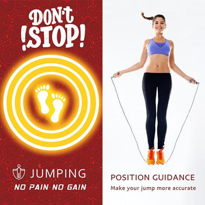 Adult Children Jump Skipping Rope With Non Slip Jumping Rope Sport Jump Rope Large Rubber Exercise Workout For Home Gym Flooring Non-Slip Oval Design Equipment For Workout Excercise And Fitness