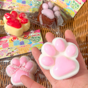 Large Cat's Paw Squeezing Toy Coconut Meat Powder Plush Good-looking Decompression Artifact
