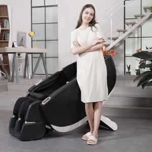 Couch.com SL Type Pulley Guide, 2D Motor-Massage Manipulator-Space Saver Design, Track Sliding Zero Gravity Multifunction Massage Chair Black, Modern Style, Fabric Construction, Black Finish by Couch.com