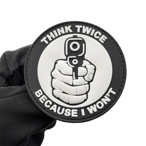 THINK TWICE BECAUSE I WON'T THINK TWICE Before Chapter PVC Flexible Glue Armband