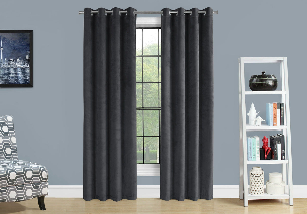 2 Pieces Set, Curtain Panel, Room Darkening, Grommet, Contemporary & Modern by Couch.com