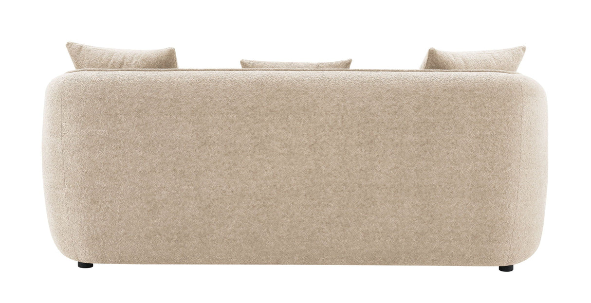 Keith - Chenille Sofa With 3 Matching Color Toss Pillows by Couch.com