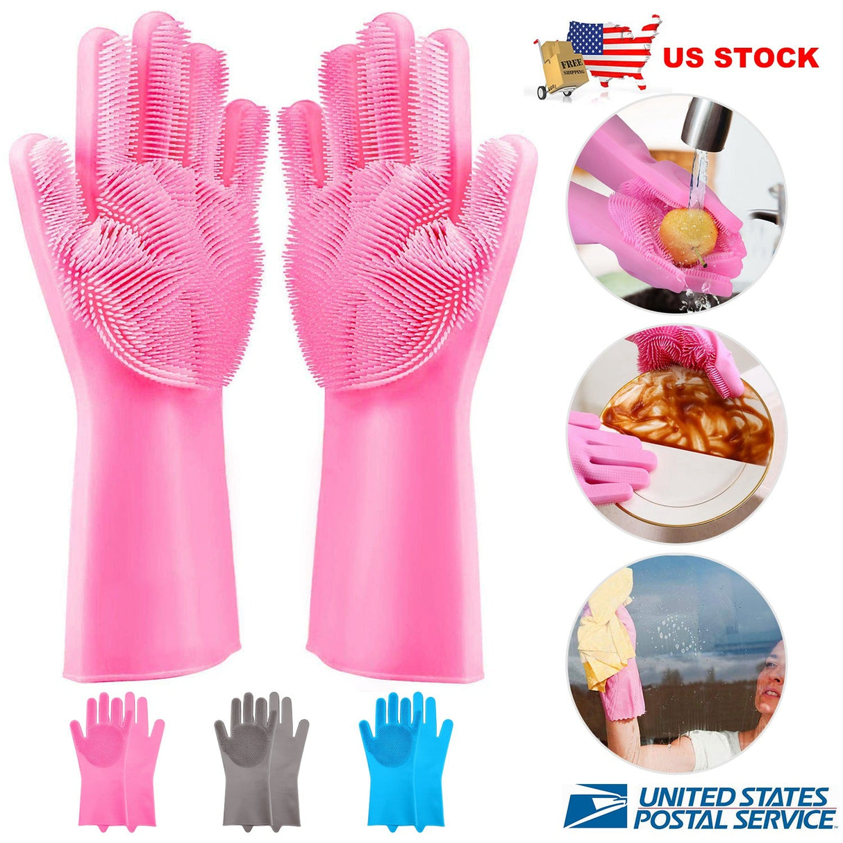 1 Pair Magic Silicone Brush by DirectDeals