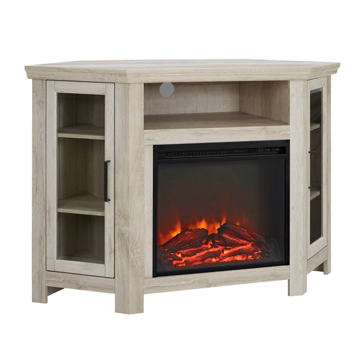Classic Glass Door Fireplace TV Stand For Tvs Up To 55" by Couch.com