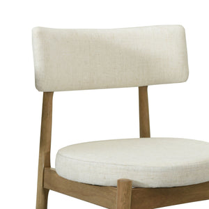 Mid Century Modern Counter Stools, Fabric Upholstered Chairs