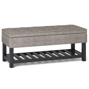 Cosmopolitan - Storage Ottoman Bench With Open Bottom by Couch.com