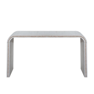 Washed White Console Table, 59in Entryway Table