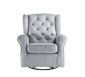 Zeger - Glider Chair With Swivel - Gray by Couch.com