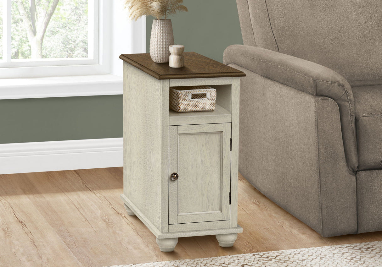 Accent End Table, Storage, Traditional - White by Couch.com