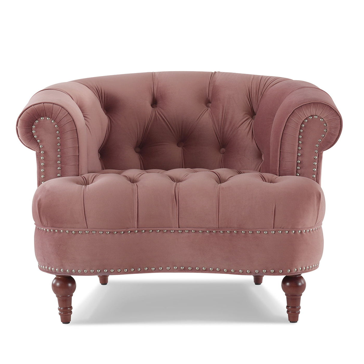 La Rosa - Victorian Tufted Upholstered Accent Chair by Couch.com