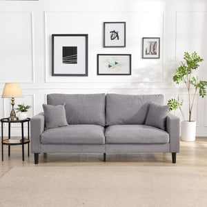 Modern Upholstered 3 Seat Sofa, High Resilience by Couch.com