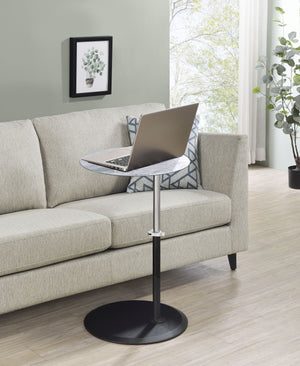 Orbit - 15.5" End Table With Height Adjustable Marble Textured Top by Couch.com