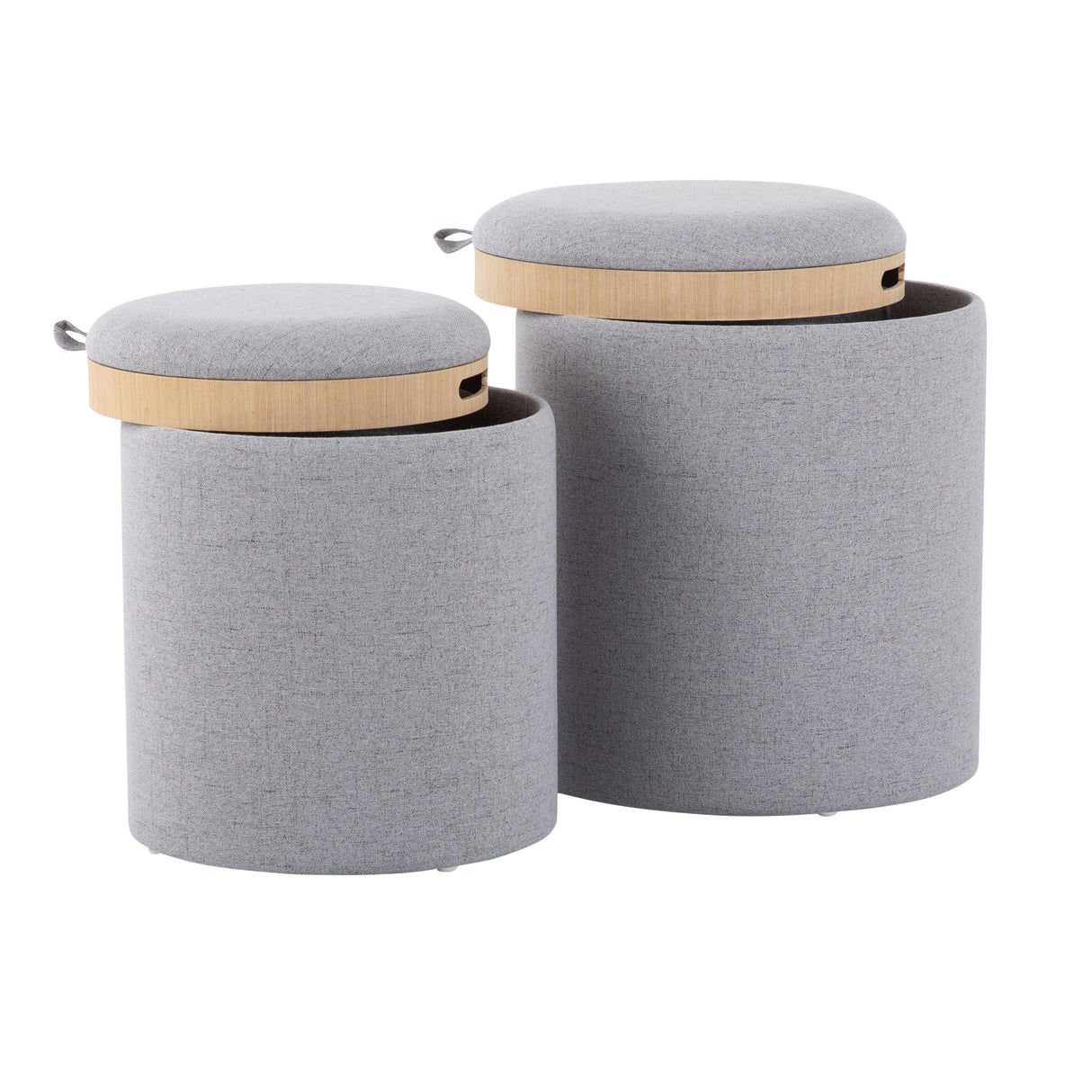 Tray - Contemporary Nesting Ottoman Set by Couch.com