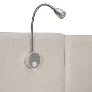 Upholstered Platform Bed With Reading Lights, Drawers, Trundle And Shelves by Couch.com