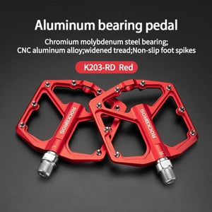Aluminum Alloy Bicycle Pedals Road Anti-Slip Ultralight Sealed Bearing One-Piece Molding Anti-Oxidation Bike Pedals Mountain Bike Pedals Flat Pedals Nylon Fiber Bicycle Platform Pedals For Road Mountain