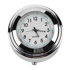 Aluminum Waterproof 22/25mm Motorcycle Handlebar Mount Dial Clock Motorcycle Handlebar Mount Clock Waterproof Handlebar Dial Clock Watch Quartz Clock Watch for Harley Motorcycle Accessories