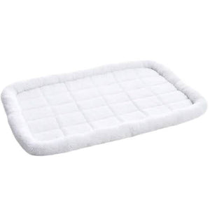 Amazon Basics Faux Sherpa Padded Bolster Pet Bed