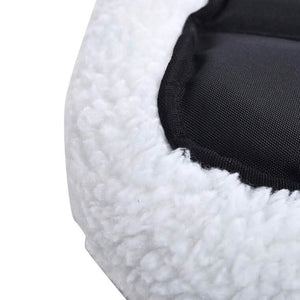 Amazon Basics Faux Sherpa Padded Bolster Pet Bed