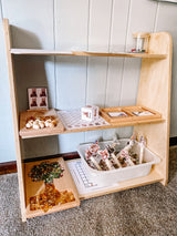 Tiered Toy Toddler Shelf