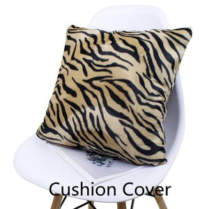 Animal Pillow Covers Zebra Deer Tiger Leopard Pattern Plush Pillow Case Custom Bed Chair Home Decor Cushion Covers