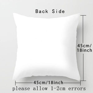 Animal Printed Pillow Cover Cartoon Giraffe Fox Bunny White Seat Polyester Decorative Cushion Cover Sofa Kids Room Alphabet Pillow Cover With Cute Animals Pillow Cases Outdoor Indoor Square Cushion Covers For Home Sofa Couch 45x45cm