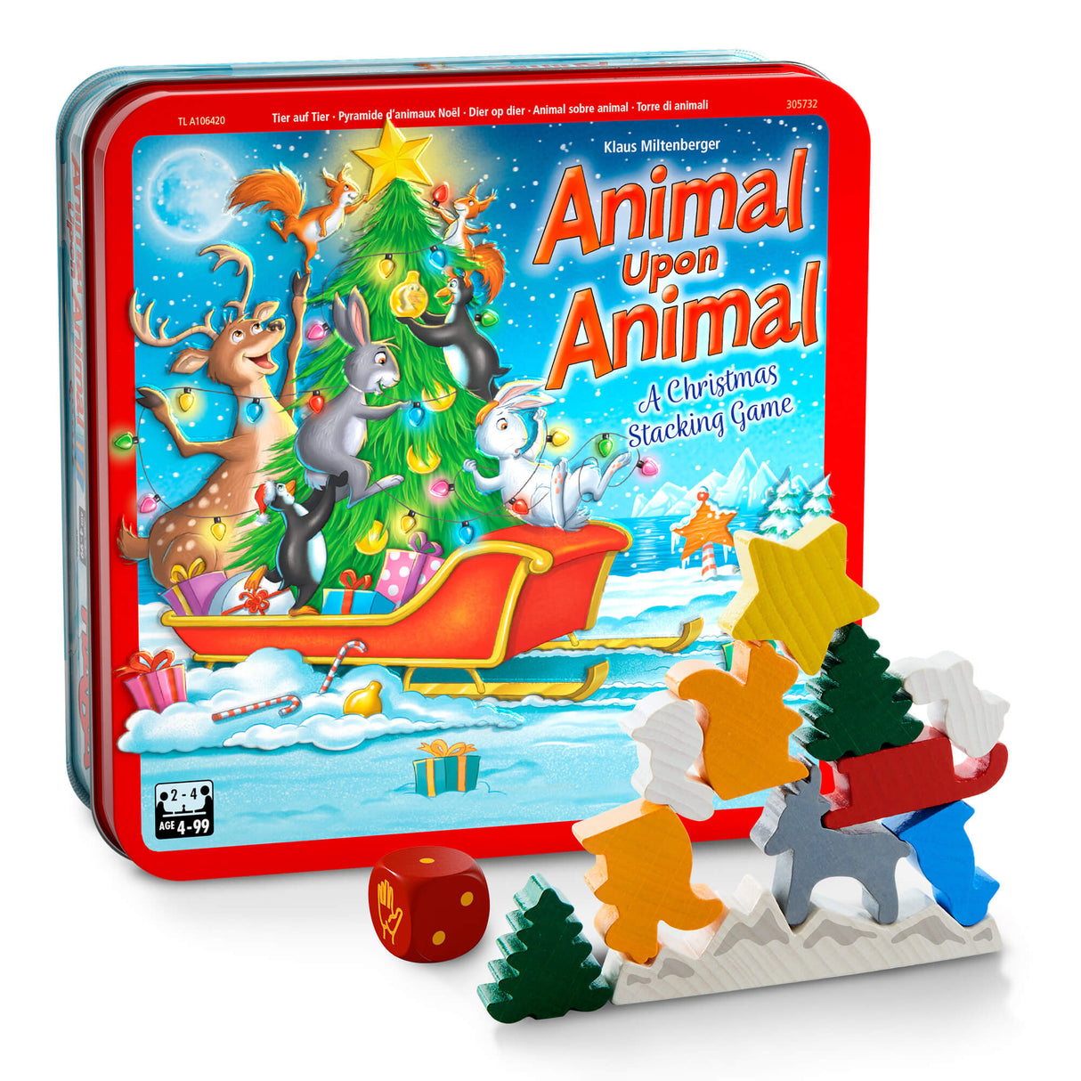 Animal Upon Animal Christmas Stacking Game