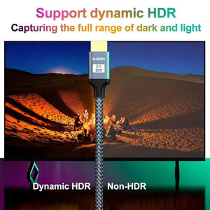 4K HDMI Cable HDMI 2.0 Ultra HD Audio Wire HDMI Splitter Digital Cord High Speed 18Gbps HDMI 2.0 Cable 4K HDR 2160P For TV  Projector Laptops Gaming