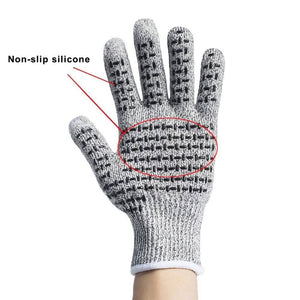 Anti-Cut Gloves 5 Grade Safety Cut Proof Stab Resistant Stainless Steel