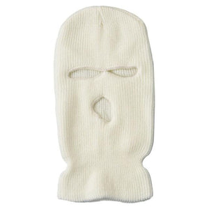 Army Tactical Mask 3 Hole Full Face Mask Ski Mask Winter Cap Balaclava Motorbike Motorcycle Helmet Full Helmet Neck Gaiter, Winter Balaclava Warm Knit Beanie for Outdoor Sports Outdoor Full Face Cover Thermal Ski Mask