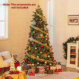 Artificial Christmas Tree Green Hinged Holiday Tree with 721/1019 Lush Branch Tips-6 ft