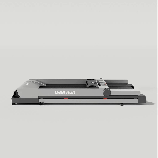 DeerRun A1 Pro Move+  6% Incline Foldable Treadmill——2025 Upgraded Chip & NFC Support | 350Lbs, 10mph Silver