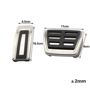 Auto Car Pedals Foot Fuel Brake Clutch Cover Nonslip Car Pedal Pads Auto Sports Gas Fuel Petrol Clutch Brake Pad Cover Foot Pedals Rest Plate Kit Pedal Covers Accessories Replacement Pedal Aluminum Alloy Pedals Set