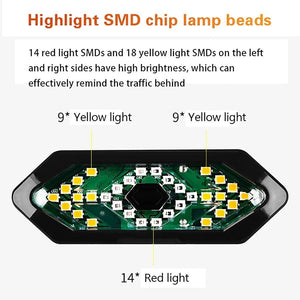 Auto-Sensing Bicycle Light Waterproof Bike Taillight LED USB Rechargable Safety Back Light Riding Warning Saddle Bike Rear Light Waterproof Bike Headlight Taillight LED Light Modes Bike Lights For Night Riding