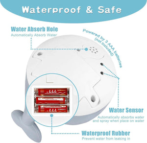 Auto Spray Water Whale Toy With Seven Kinds Of Flashing Light For Toddlers