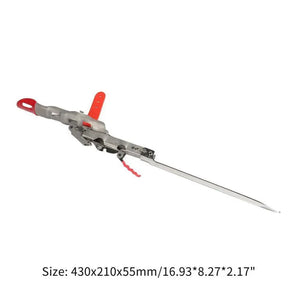 Automatic Stainless Steel Fishing Double Spring Angle Pole Foldable Anti-Rust Steel Fishing Pole Holder Fishing Accessories