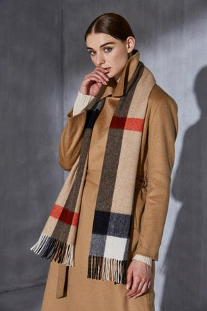 Autumn Winter Super Soft Hijab Classic Cashmere Tartan Lightweight Pure Wool Plaid Scarf Women's Shawls Elegant Thickened To Keep Warm For Women