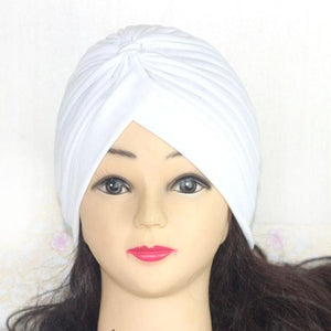 Autumn Winter Warm Headwear Soft Shine Silver Gold Lightweight Knot Twist Turban Headbands Cap Casual Streetwear Hats For Women