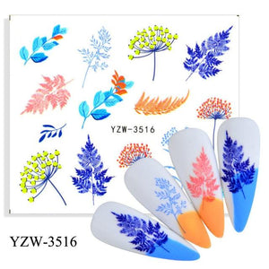 Avocado Fruit Transfer Nail Stickers Charms Winter Water Sticker For Nails Sliders Character Image Tattoo Decal Decoration Cute Summer Nail Art Stickers Summer Fruit Stickers on Nails Unicorn Banana Cherry Avocado Dog Strawberry Nail Art Decals