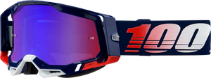 100% Racecraft 2 Goggles - Republic - Red/Blue Mirror 50010-00022