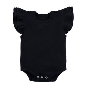 Children's Clothing Candy Color Ruffled Girls' Onesie Baby Romper