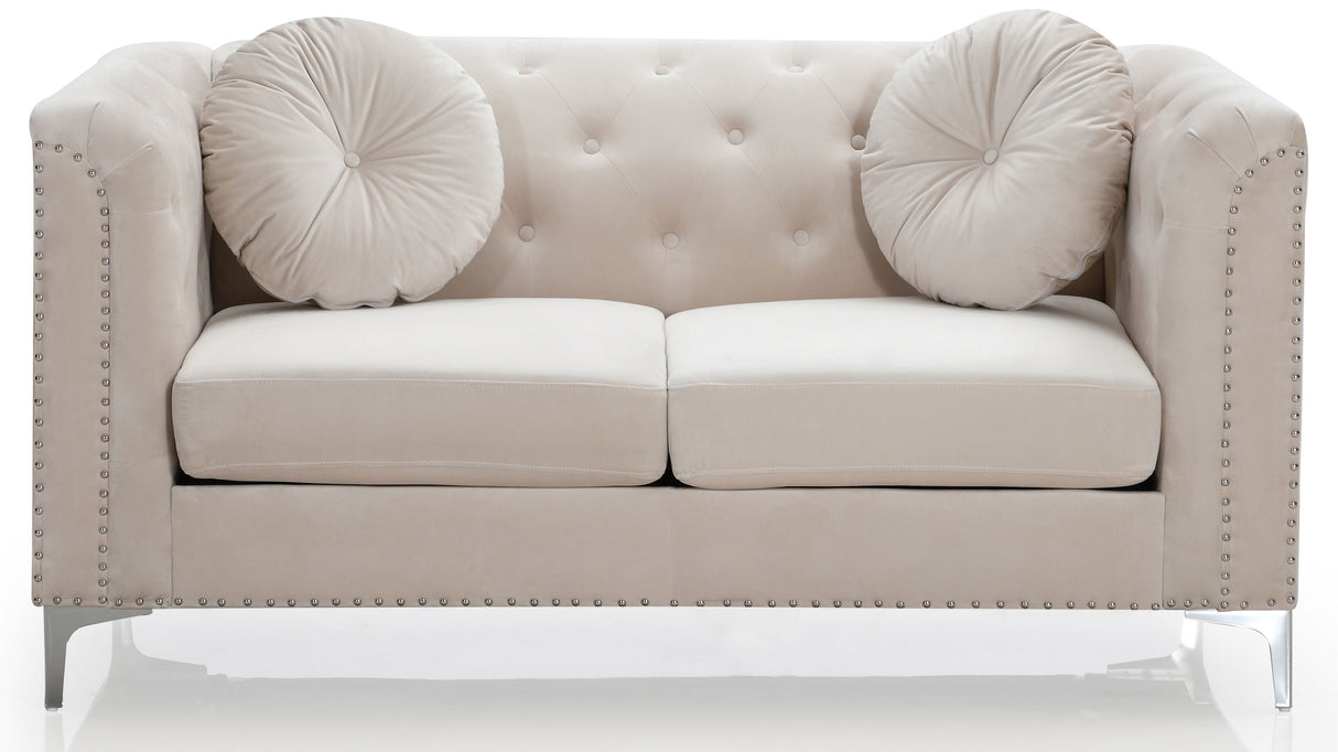 Stylish Sloped Arm Loveseat by Couch.com