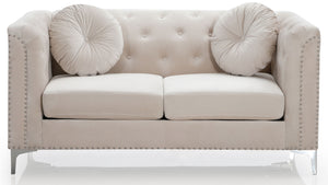 Stylish Sloped Arm Loveseat by Couch.com