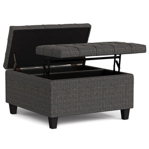 Harrison - Upholstered Coffee Table Storage Ottoman by Couch.com