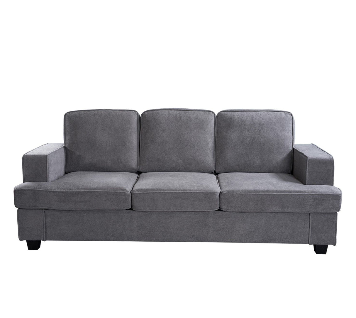 Modern Sofa, Comfortable 3 Seater Couch With Deep Seating, Loose Back Cushions, Wide Arms by Couch.com