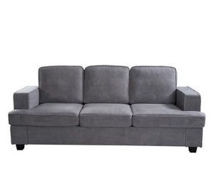 Modern Sofa, Comfortable 3 Seater Couch With Deep Seating, Loose Back Cushions, Wide Arms by Couch.com