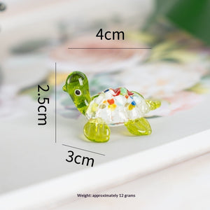 Handmade Glass Craft Little Turtle Ornament