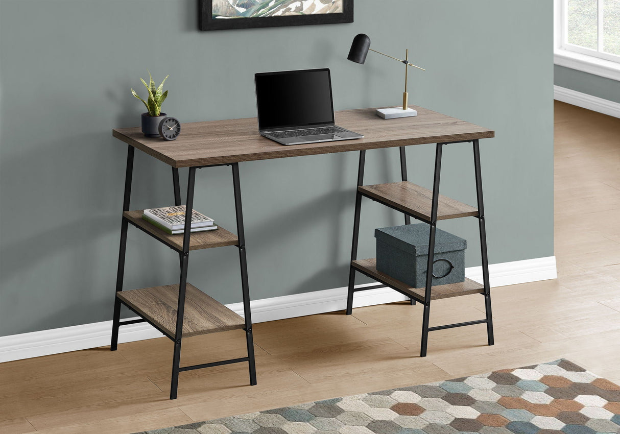 Computer Desk For Home Office, Storage Shelves, Industrial Design by Couch.com