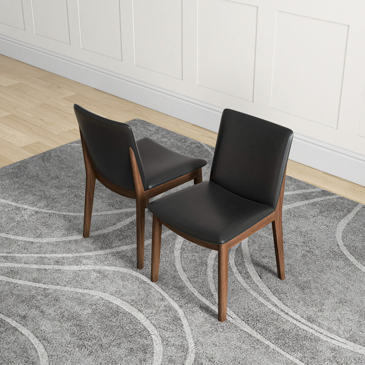 Laura - Mid-Century Modern Solid Wood Dining Chair (Set of 2) by Couch.com