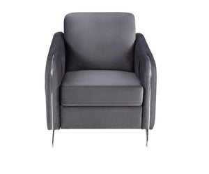 Hathaway - Velvet Modern Chic Accent Armchair by Couch.com